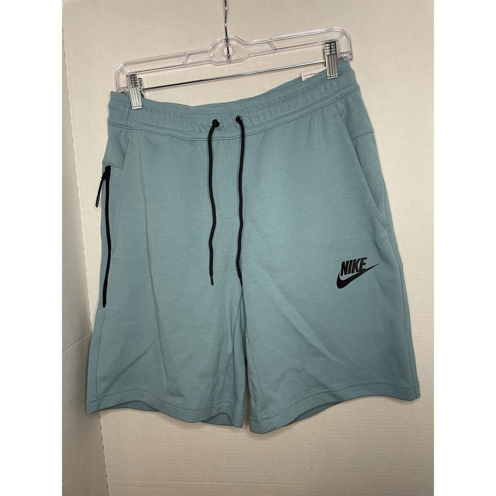 Nike Sportswear Tech Fleece Men's Shorts in the Turquoise Blue Side Zipper NWT
